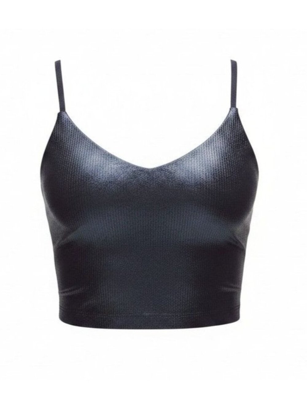 Lululemon Align Cami Tank A/B In Black Ribbed Shine Size 2 W1EX6S in RFXB NWT